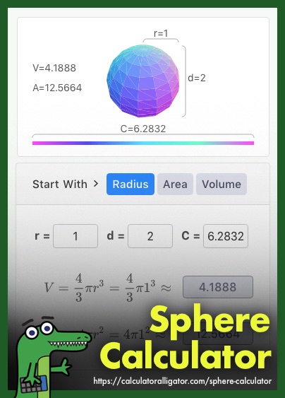 Sphere Calculator